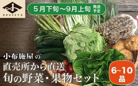 直売所から直送 旬の野菜・果物セット 6〜10品 [小布施屋]野菜 やさい 果物 フルーツ 詰め合わせ 詰合せ 令和8年産[2026年5月下旬〜9月上旬発送] [H-79]