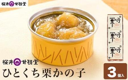 ひとくち栗かの子 3個入 [桜井甘精堂] 和菓子 栗 スイーツ 菓子 かのこ 栗きんとん 長野 信州 栗かのこ くり お取り寄せ 名物 ギフト 贈答 [S-09]