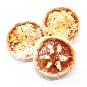 高山村産小麦粉ハナマンテン100%使用の手作りピザ3枚セット【配送不可地域：離島・北海道・沖縄県】【1023388】