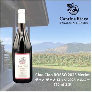 [ワイン農家のワイン]チャオ チャオ ロッソ 2023 メルロー1本