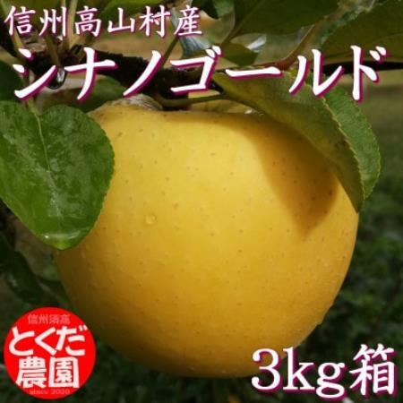高山村産りんご(シナノゴールド)3kg箱