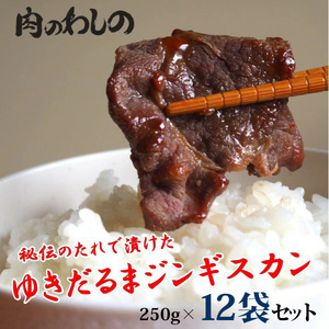 ゆきだるまジンギスカン 250g×12袋セット | Ge-5