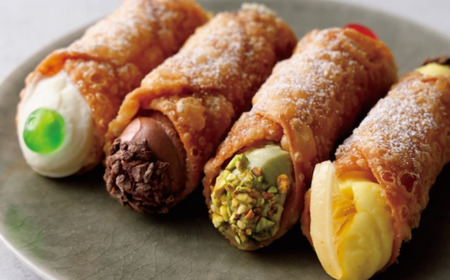 [冷凍][4種のクリーム(大)] ざくざくコルネ カンノーリ 洋菓子 イタリア菓子 スイーツ 岐阜市/Cannolo&amp;Cannoli[ANEE002]