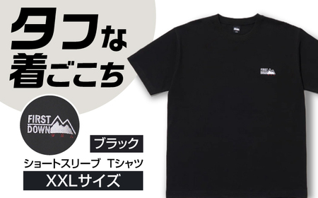 ショートスリーブ Tシャツ XXLサイズ BLACK アウトドア シンプル 半袖 岐阜市 / 水甚[ANHZ024]