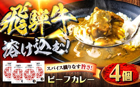 飛騨牛 ビーフカレー 4個セット 牛肉 和牛 カレー 岐阜市 / だるまミート[ANBE030]