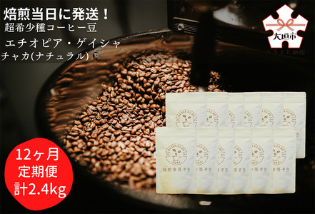 [定期便(12か月)]超希少種コーヒー 粉 『ゲイシャ』ゲシャビレッジ農園