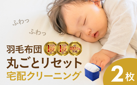 羽毛布団丸洗い宅配クリーニング 2点|クリーニング