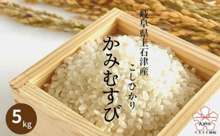 [令和6年度・新米]かみいしづのお米『かみむすび』(こしひかり) 白米・5kg