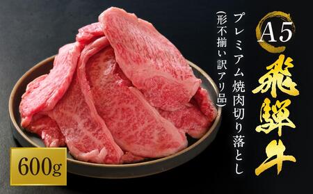 A5等級 飛騨牛 プレミアム 焼肉 切り落とし 600g 