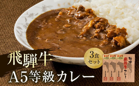 [10月発送]A5等級飛騨牛 カレー 3食セット | 肉 レトルト 人気 飛騨高山 ながせ食品 FH006VC10