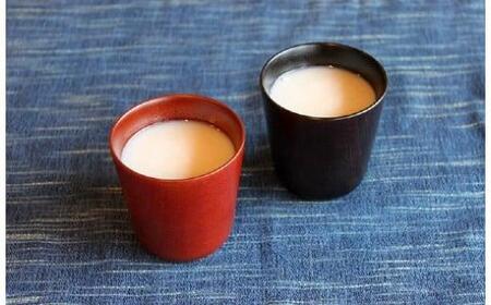 [オークヴィレッジ]URUSHI CUPペアセット(黒色漆&あずき色漆)〔国産材 木製食器〕| ギフトラッピング対応 カップ ペア コップ キッチン インテリア 雑貨 オークヴィレッジ