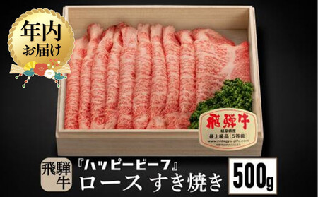 [12月配送]飛騨牛 A5等級 ロース 500g すき焼き |年内発送 牛肉 肉 和牛 飛騨牛 ブランド牛 A5ランク 人気 国産 おすすめ お取り寄せ グルメ ハッピープラス 飛騨高山 JQ018VC12