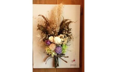 キャンバスフラワー ( プリザーブドフラワー ・ ライフラワー ) 飾り 花 壁面