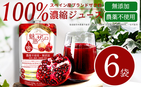 魅惑ザクロジュース 6袋 多治見市 / ユアーズ[TGK004]