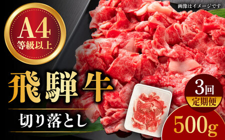 【3回定期便】飛騨牛切り落とし 500g [TAZ012] 飛騨牛 飛騨牛 飛騨牛 飛騨牛