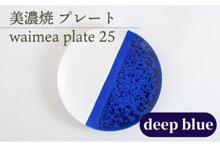 [美濃焼] 25cm プレート waimea plate 25 『deep blue』 [柴田商店] 食器 大皿 パスタ皿 