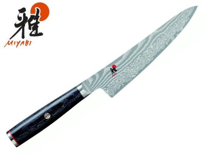 MIYABI ミヤビ 「 5000FC-D 小刀 140mm 日本製 」 ダマスカス 果物 ペティ 包丁 多層鋼 ステンレス 岐阜県関市製【日本正規販売品】34680-131