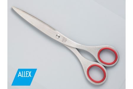 H8-176 ALLEX 事務用はさみ（大）【レッド】（ S-185 11103R）
