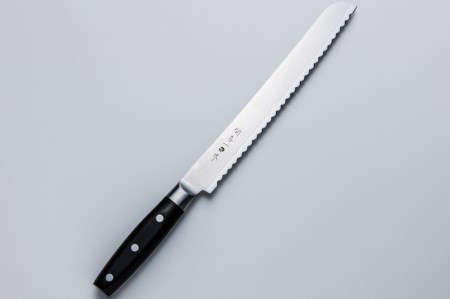 【関喜一作】ダマスカスモデル パン切り包丁