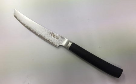 H40-32 志津刃物製作所：ダマスカスステーキナイフ「志津匠」 