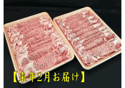 [来年2月お届け!]飛騨牛すき焼き用(肩ロース肉)500g 20047