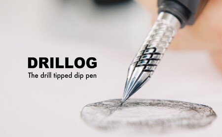 筆記具 金属つけペン DRILLOG ペン軸 クラシカル2マテリアルアルミ (ノクターンブルー) チタン ペン先 ショート メタル0.8mm付き