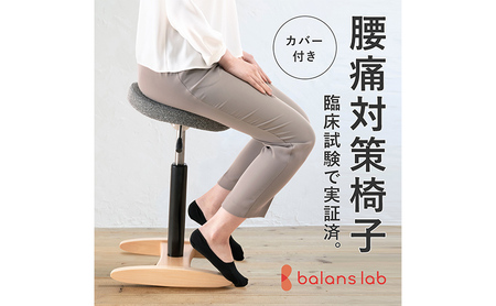 バランス シナジー(カバー付き) 椅子 腰痛 対策 イス カバー バランスラボ 岐阜県 美濃市 Rシートシックブラウンベージュ