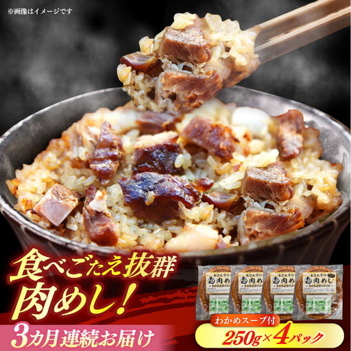 [3回定期便] あきん亭 肉めし 4人前 瑞浪ボーノポーク使用 冷凍 瑞浪市 / 自家製 お取り寄せ[AZAA010]