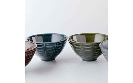 【美濃焼】 asumi(彩澄) なじみ茶碗 箱入り 4色セット 78193497 瑞浪市 / やまに 食器 ご飯茶碗 リサイクル [AZCR020]