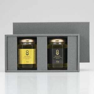 珠玉の百花とクロガネモチ(はちみつ)各180g_調味料 はちみつ ハチミツ 蜂蜜_