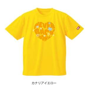 JTTA公認 卓球ユニフォーム[男女兼用(ドライ):XXLサイズ]ネバーバックダウンA カナリア