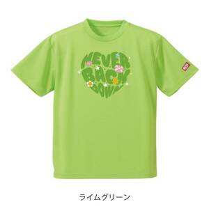 JTTA公認 卓球ユニフォーム[男女兼用(ドライ):140サイズ]ネバーバックダウンA ライム