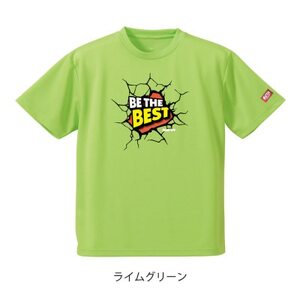 JTTA公認 卓球ユニフォーム[男女兼用(ドライ):XLサイズ]ビーザベスト ライムグリーン