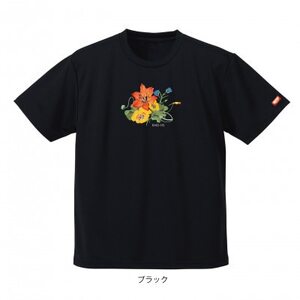 JTTA公認 卓球ユニフォーム[男女兼用(ドライ):XXLサイズ]フラワー ブラック