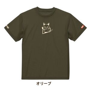 JTTA公認 卓球ユニフォーム[男女兼用(ドライ):140サイズ]ねこ オリーブ