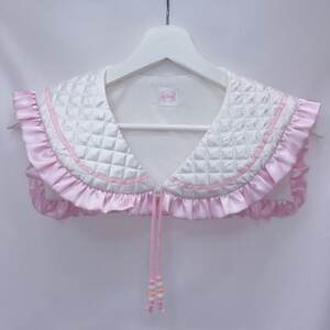 ぷくぷくセーラー付け襟 ピンク