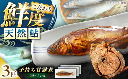 子持ち 天然あゆ の甘露煮 3匹[スピード配送]/ 恵那市 / 恵那物産館 [AUFS004]