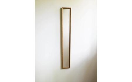 [受注生産]Mirror 06 胡桃/oil finish / 鏡 かがみ ミラー 壁掛け 全身 ウォールミラー 家具 インテリア 身だしなみ おしゃれ 受注 木製 木目調 ナチュラル デザイン / 恵那市 / ROYAL STAGE[AUEB043]