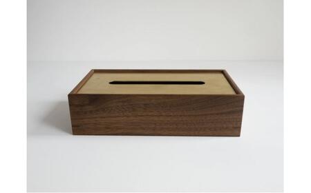 [受注生産]ティッシュケース[ウォールナット] / ティッシュケース カバー カバー インテリア おしゃれ 小物 木目調 木製 SDG's ナチュラル 雑貨 贈答 ギフト / 恵那市 / ROYAL STAGE[AUEB046]