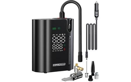 [先行予約][2026年1月上旬から順次発送]モバイル電動コンプレッサー / 車 バイク 車用品 カー用品 コンプレッサー タイヤ 自転車 空気入れ モバイル アウトドア 愛車 充電式 メンテナンス ケア用品 / 恵那市 / サイバーストーク[AUGG002]