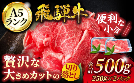 飛騨牛 A5ランク 切り落とし 500g(250g×2)[有限会社マルゴー] 土岐市 岐阜産 肉 牛肉 国産 和牛 牛肉 A5等級 霜降り すき焼き しゃぶしゃぶ 牛丼 カレー ビーフシチュー バラ こま 小分け BBQ 冷凍 保存 おすそ分け 高級 贅沢 贈り物 プレゼント 送料無料 