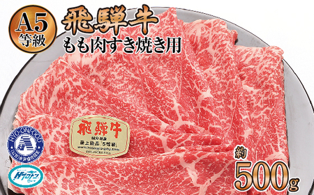 約500gもも肉すき焼き用 氷温(R)熟成 飛騨牛A5等級 プロトン凍結 [No.521]