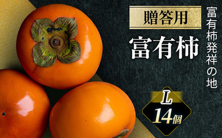 [富有柿の発祥の地 瑞穂市!!]富有柿 贈答用 L×14個入り|果物類 ※離島への配送不可 ※2025年11月下旬頃より順次発送予定送予定