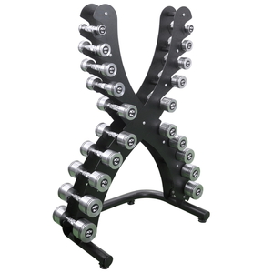 X-TJ CMD1 クロームダンベルセット(1〜10kg)ラック別 |トレーニング フィットネス 器具 筋トレ スポーツ 運動 ダイエット ※北海道・沖縄・離島への配送不可