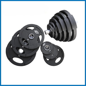 X-TJ PF001 ラバープレート 50Φ 107.5kgセット｜トレーニング フィットネス 器具 筋トレ スポーツ 運動 ダイエット  ※北海道・沖縄・離島への配送不可