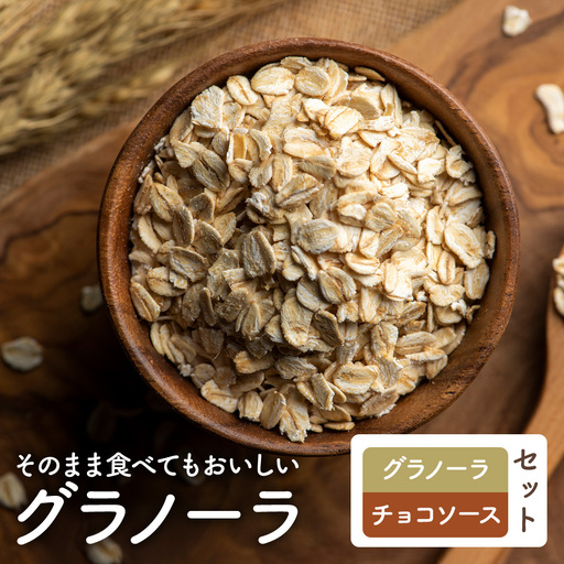 [Your,GURT&GRANOLA]グラノーラ プレーンとチョコレートソースのセット | グラノーラ シリアル 朝食 朝ごはん 食品 おやつ はちみつ チョコ チョコレート 送料無料 岐阜県 瑞穂市