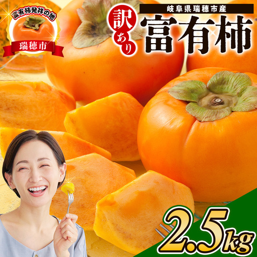 [先行予約]岐阜県瑞穂市産 訳あり富有柿 2.5kg ※2026年11月〜発送