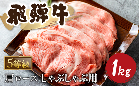 5等級 飛騨牛霜降り しゃぶしゃぶ 500g × 2 計1kg 牛肉 和牛 カタロース [Q2479_sha_5_a5] 65000円