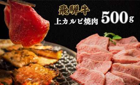 飛騨牛 5等級 上カルビ焼肉 500g バラ肉( 赤身 / 霜降り ) 焼肉 牛肉 肉 焼き肉 和牛 カルビ BBQ バーベキュー 炒め物 ギフト 贈り物 飛騨岐阜人[Q2509]