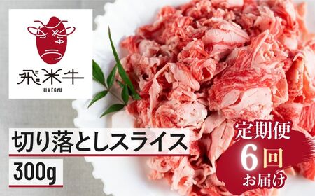 [6回定期便]黒毛和牛切り落とし定期便 300g×6回 飛米牛切り落とし定期便 定期便 小分け定期便 牛肉定期便 毎月定期便